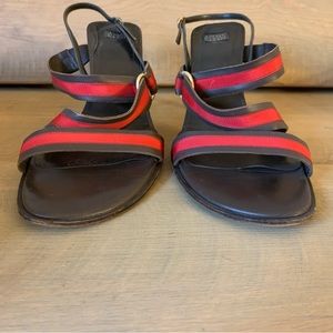 Anne Klein Strappy Heeled Sandals 8.5 Red